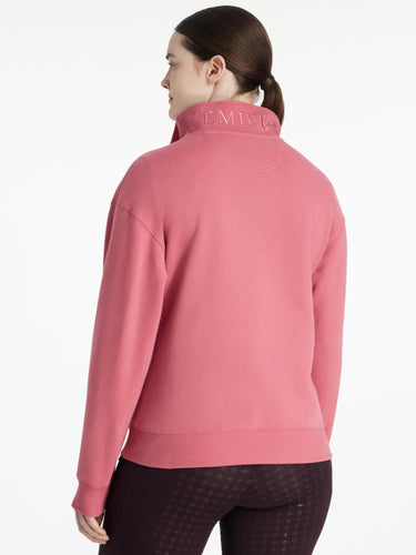 LeMieux Ladies Keira Quarter Zip Sweat Cranberry