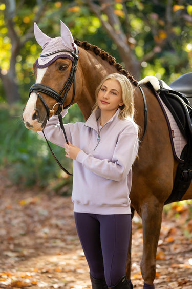 LeMieux Ladies Keira Quarter Zip Sweat Lilac