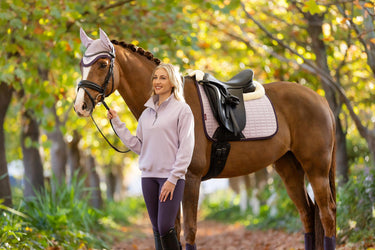 LeMieux Ladies Keira Quarter Zip Sweat Lilac