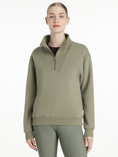 LeMieux Ladies Keira Quarter Zip Sweat Rosemary