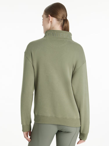 LeMieux Ladies Keira Quarter Zip Sweat Rosemary