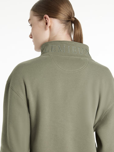 LeMieux Ladies Keira Quarter Zip Sweat Rosemary