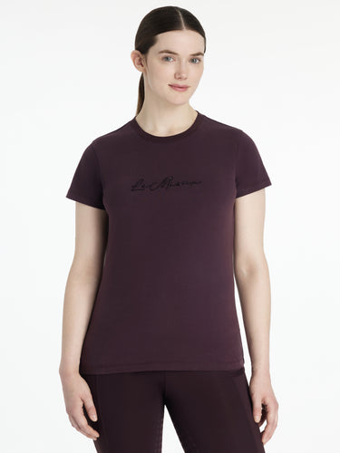 LeMieux Ladies Classique Sparkle T-shirt Damson
