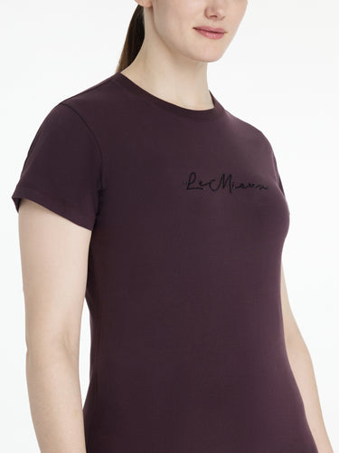LeMieux Ladies Classique Sparkle T-shirt Damson