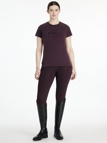 LeMieux Ladies Classique Sparkle T-shirt Damson