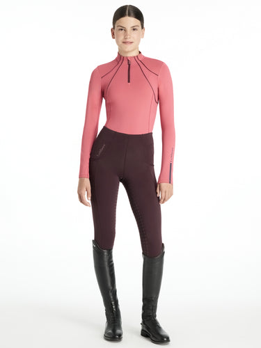 LeMieux Young Rider Mia Mesh Base Layer Cranberry