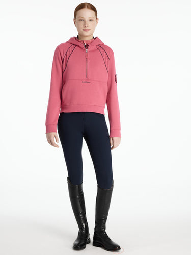LeMieux Young Rider Hettie Half Zip Hoodie Cranberry