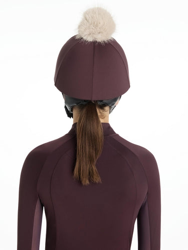 LeMieux Classique Pom Hat Silk Damson