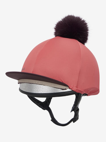 LeMieux Classique Pom Hat Silk Cranberry