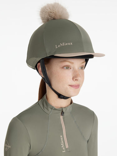 LeMieux Classique Pom Hat Silk Rosemary