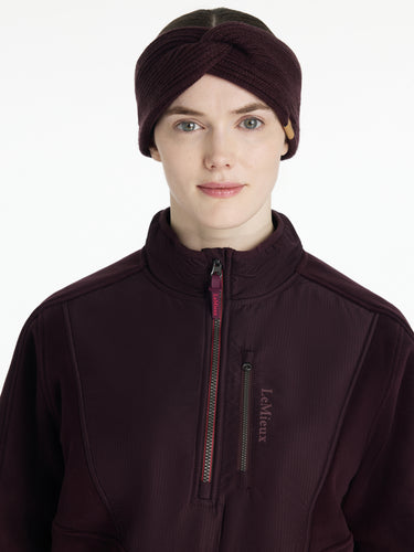 LeMieux Clara Rib Knot Headband Damson
