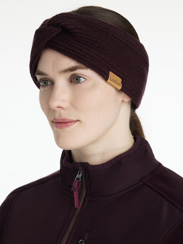 LeMieux Clara Rib Knot Headband Damson