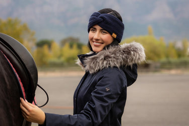 LeMieux Clara Rib Knot Headband Navy