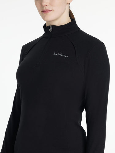 LeMieux Ladies Frances Quarter Zip Fleece Black