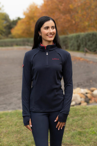 LeMieux Ladies Frances Quarter Zip Fleece Navy