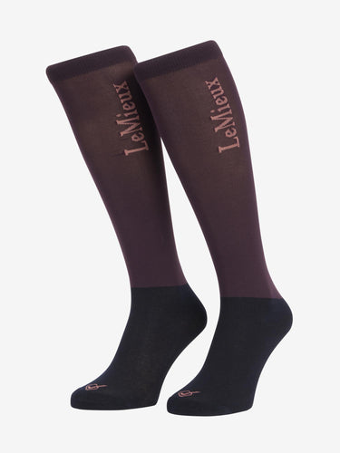 LeMieux Competition Socks 2 Pack Damson