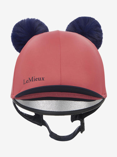 LeMieux Mini Double Pom Hat Silk Cranberry