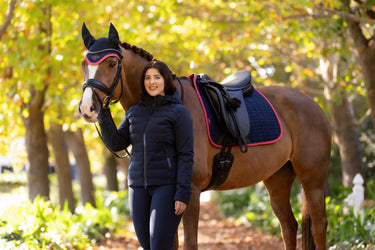 LeMieux Ladies Brooke Waterproof Hybrid Jacket Navy