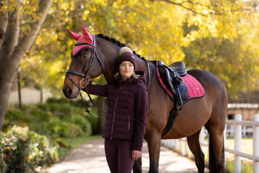LeMieux Ladies Brooke Waterproof Hybrid Jacket Damson