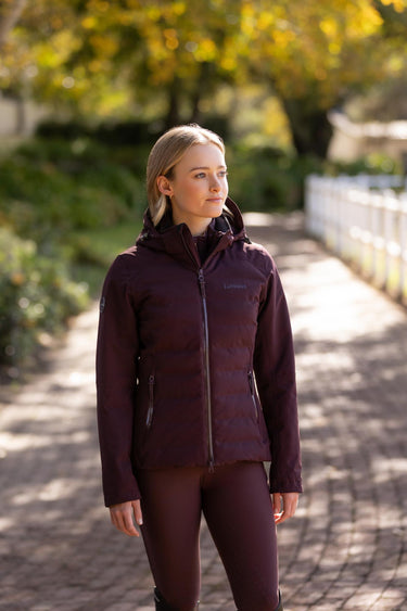 LeMieux Ladies Brooke Waterproof Hybrid Jacket Damson