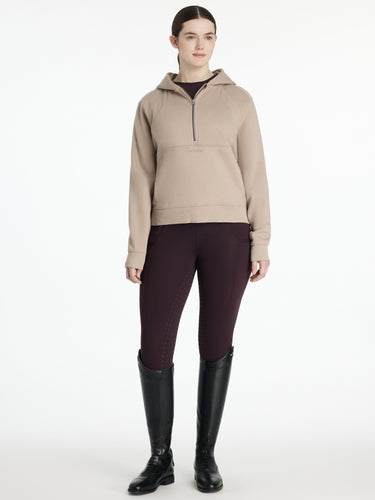 LeMieux Ladies Henrietta Half Zip Hoodie Almond