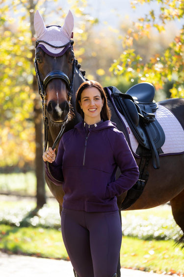 LeMieux Ladies Henrietta Half Zip Hoodie Juniper