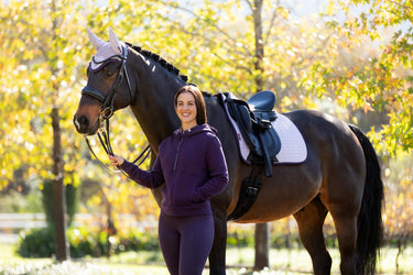 LeMieux Ladies Henrietta Half Zip Hoodie Juniper