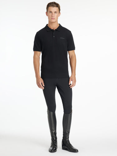 LeMieux Mens Classique Polo Shirt Black