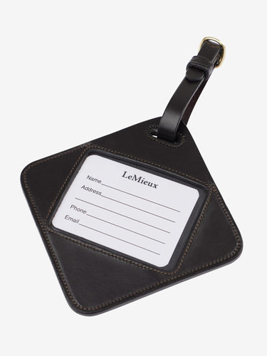 LeMieux Leather Luggage Tag Brown