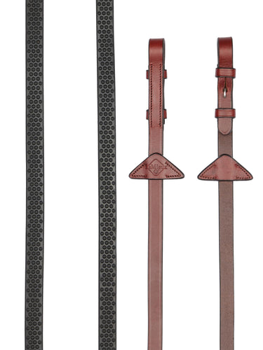 LeMieux Soft Rubber Reins Chestnut/Silver