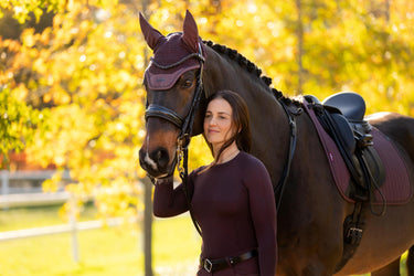 LeMieux Britney Seamless Long Sleeve Top Damson
