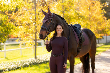 LeMieux Britney Seamless Long Sleeve Top Damson