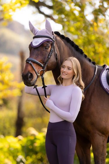 LeMieux Britney Seamless Long Sleeve Top Lilac