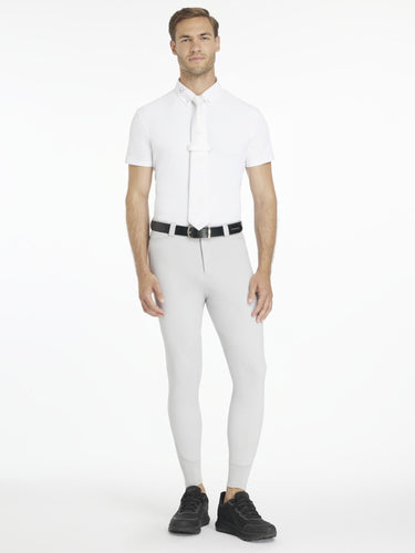 LeMieux Mens Sports Breeches Light Grey