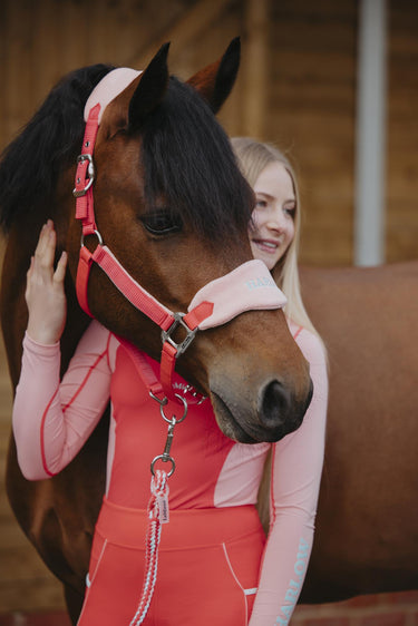 LeMieux Harlow Vogue Headcollar & Leadrope Coral Crush