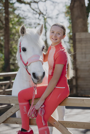 LeMieux Harlow Vogue Headcollar & Leadrope Coral Crush