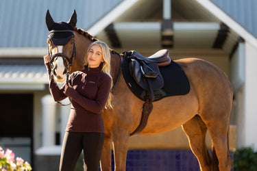 LeMieux Ladies Frances Quarter Zip Fleece Damson