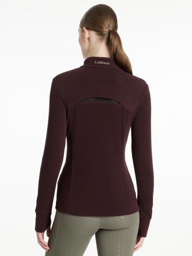 LeMieux Ladies Frances Quarter Zip Fleece Damson