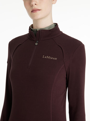 LeMieux Ladies Frances Quarter Zip Fleece Damson