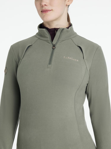 LeMieux Ladies Frances Quarter Zip Fleece Rosemary