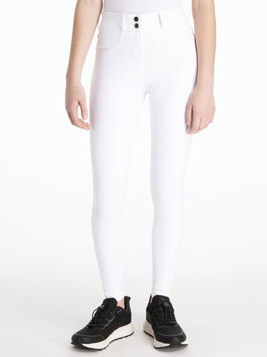 LeMieux Young Rider Izzy Knee Grip Breeches White