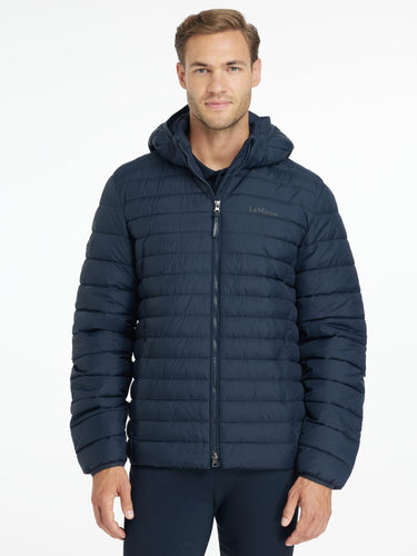 LeMieux Mens Hooded Puffer Jacket Navy