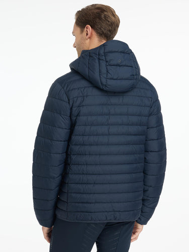 LeMieux Mens Hooded Puffer Jacket Navy
