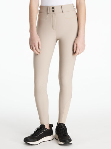 LeMieux Young Rider Izzy Knee Grip Breeches Almond