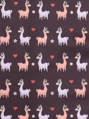 LeMieux Footsie Socks Llamas Damson