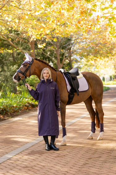 LeMieux Merino+ Suede Dressage Square Lilac