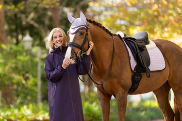 LeMieux Merino+ Suede Dressage Square Lilac
