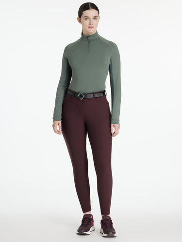 LeMieux Isabelle Knee Grip Breeches Damson