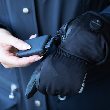 Equetech Inferno Waterproof Heated Riding Gloves (inc. 2 x batteries)