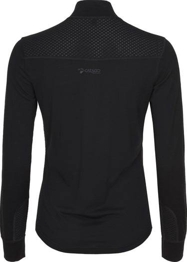 Catago Ladies Madeleine Merino Long Sleeve Half-Zip T-Shirt